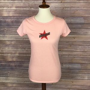 Women's Dope Short Sleeve T-Shirt Pink Size Medium